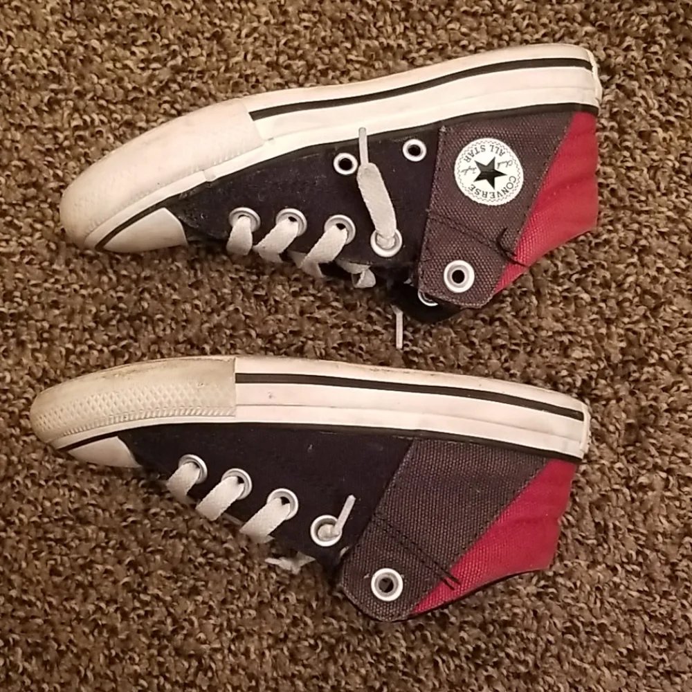 Converse all star little boy's size 11 black&white
